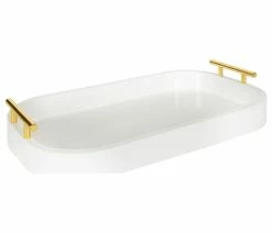 Brand new ⭐ Uniek Lipton Radius Rectangle Tray, White 10x18 🎁