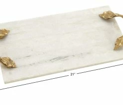 Promo 🤩 Brimfield & May Glam White Marble Tray 49639 🌟 -Tabletop Sales Store 0361664c005237c9 6779 w800 h800 b0 p0