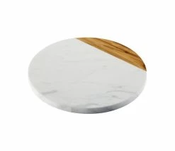 Best deal 👍 Anolon White Marble And Teak Wood Serving Board 🎁