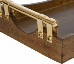 New ✔️ Uniek Kate And Laurel Ormond Walnut Wood Decorative Tray With Gold Metal Handles ⭐ 8 New ✔️ Uniek Kate And Laurel Ormond Walnut Wood Decorative Tray With Gold Metal Handles ⭐ -Tabletop Sales Store 0751080d0d960504 8247 w800 h800 b0 p0
