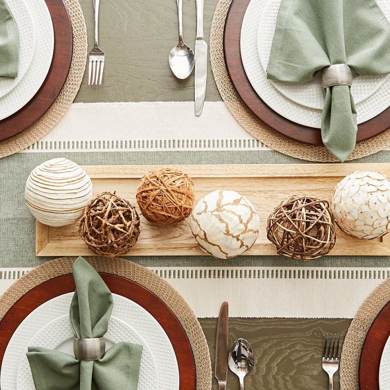 Hot Sale ✔️ Design Imports Artichoke Green Dobby Stripe Table Runner 13"x72" 🎉 3 Hot Sale ✔️ Design Imports Artichoke Green Dobby Stripe Table Runner 13"x72" 🎉 - Image 3