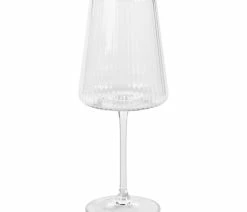 Best deal ⌛ Zodax Benin Fluted Textured Wine Glasses, Set Of 4 🥰