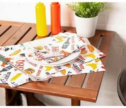 Best Pirce 🛒 Design Imports DII Modern Polyester BBQ Fun Print Outdoor Napkin In Multi-Color (Set Of 6) 🧨 -Tabletop Sales Store 0a31d0950d03c5b4 8706 w800 h800 b0 p0