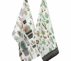 Brand new 🔥 Design Imports DII Assorted Urban Oasis Print Dishtowel, 2-Piece Set ✔️