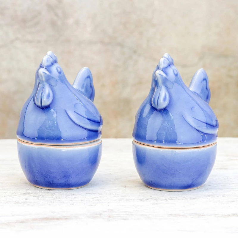 Coupon ๐งจ NOVICA Hen Breakfast And Ceramic Egg Cups (Pair) โ 2 Coupon ๐งจ NOVICA Hen Breakfast And Ceramic Egg Cups (Pair) โ - Image 2