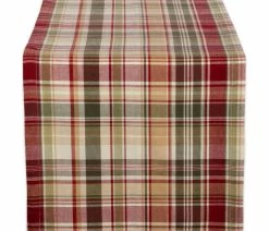 Best Sale 🧨 Design Imports DII Give Thanks Plaid Table Runner 👍