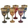 Wholesale 🛒 Lorren Home Trends Set Of 6 Goblets, Royal Corona Designs, Multi 😉