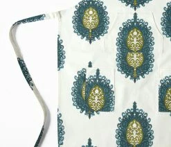 Best reviews of 👏 Exclusive Fabrics & Furnishings, LLC Mayan Teal Printed Cotton Apron, 27"W X 34"L 🎉 -Tabletop Sales Store 15412c72025dbbe9 2343 w800 h800 b0 p0