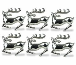 Flash Sale 😍 Design Imports DII Silver Stag Napkin Ring, Set Of 6 🛒
