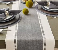 Outlet ✨ Design Imports Mineral Dobby Stripe Table Runner 13"x72" ✔️ -Tabletop Sales Store 199169680ddeb75e 6994 w800 h800 b0 p0