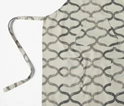 Deals 🤩 Exclusive Fabrics & Furnishings, LLC Illusions Silver Grey Printed Cotton Apron, 27"W X 34"L 👏 -Tabletop Sales Store 1b019ed9025dbb83 2239 w800 h800 b0 p0