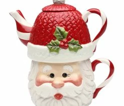 Discount 🎉 Cosmos Gifts Corp. Santa Tea For One Teapot, 15 Oz. ⭐