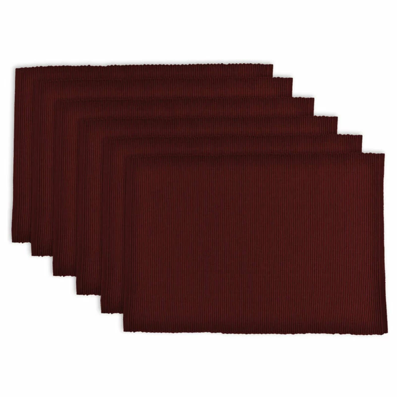 Buy โจ Design Imports DII Wine Ribbed Placemat, Set Of 6 ๐ฅฐ 1 Buy โจ Design Imports DII Wine Ribbed Placemat, Set Of 6 ๐ฅฐ