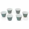 Budget ❤️ China Furniture And Arts Light Teal Porcelain Chinese Floral Tea Cup Set With Gift Box 🤩