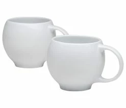 Cheap 🎉 Maia Ming Designs Glossy White Eva Teacups, Set Of 2 👍