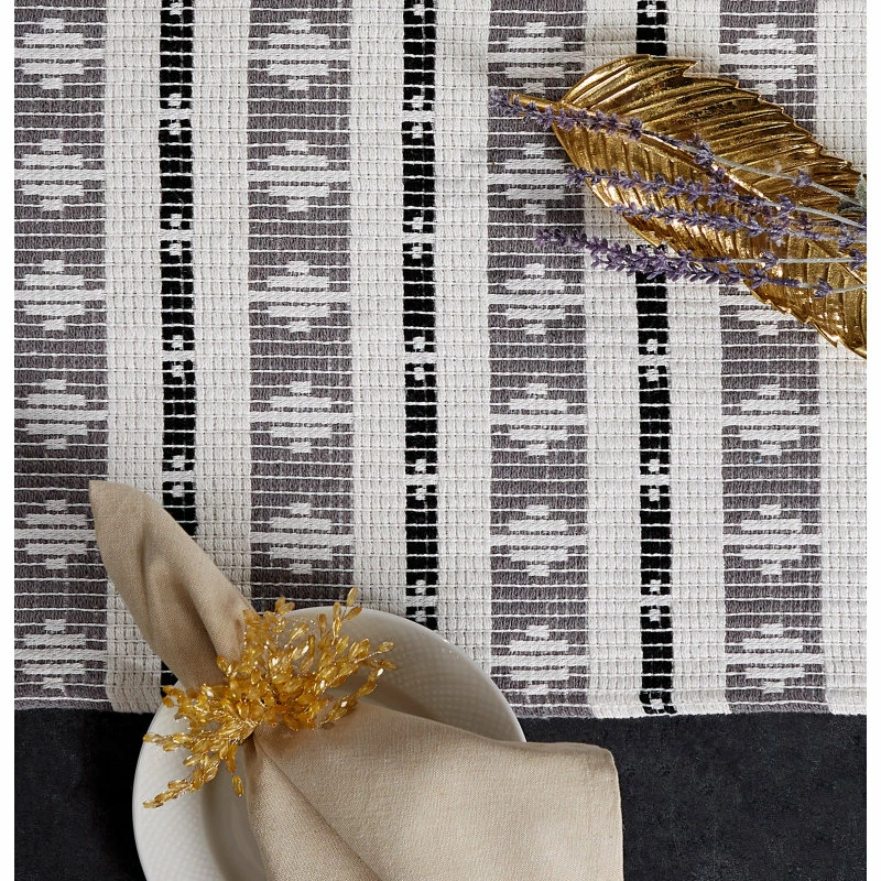 Budget ๐ Design Imports DII Black/Gray Colby Southwest Table Runner ๐ 6 Budget ๐ Design Imports DII Black/Gray Colby Southwest Table Runner ๐ - Image 6