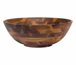 Brand new 😀 Lipper International Large Acacia Footed Flared Bowl 🔥
