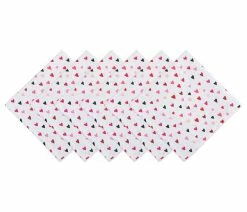 Hot Sale 🛒 Design Imports DII Confetti Hearts Print Napkin, Set Of 6 🎁