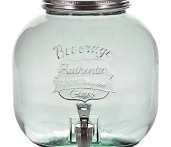 Coupon 🔥 Couronne Co. Large Authentic Recycled Glass Jar With Spigot, 202.9oz 😍