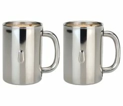 Discount โ๏ธ BergHOFF International Inc. Straight 2 Piece Stainless Steel Coffee Mug Set ๐