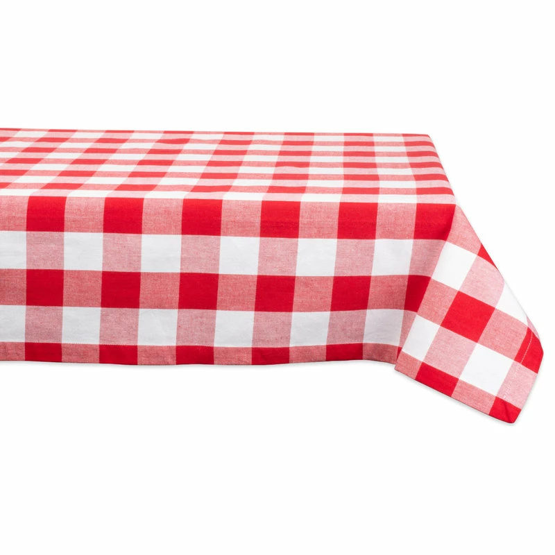 Brand new π Design Imports DII Red/White Buffalo Check Tablecloth π€© 1 Brand new π Design Imports DII Red/White Buffalo Check Tablecloth π€©