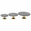 Outlet ⌛ Brimfield & May Set Of 3 Gray Glam Cake Stand 560239 ❤️