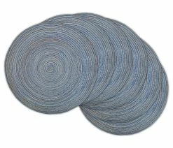 Coupon ๐งจ Design Imports Variegated Blue Round Pp Woven Placemat Set/6 โ