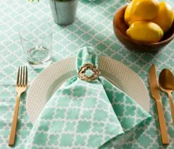 Outlet 🔔 Design Imports DII Aqua Lattice Tablecloth 🧨 -Tabletop Sales Store 2a414192019d1875 6045 w800 h800 b0 p0