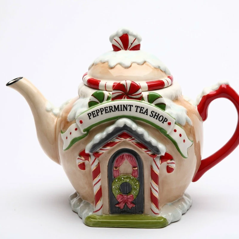 Flash Sale ๐งจ Cosmos Gifts Corp. Peppermint Tea Shop Teapot, 32 Oz. ๐ 2 Flash Sale ๐งจ Cosmos Gifts Corp. Peppermint Tea Shop Teapot, 32 Oz. ๐ - Image 2