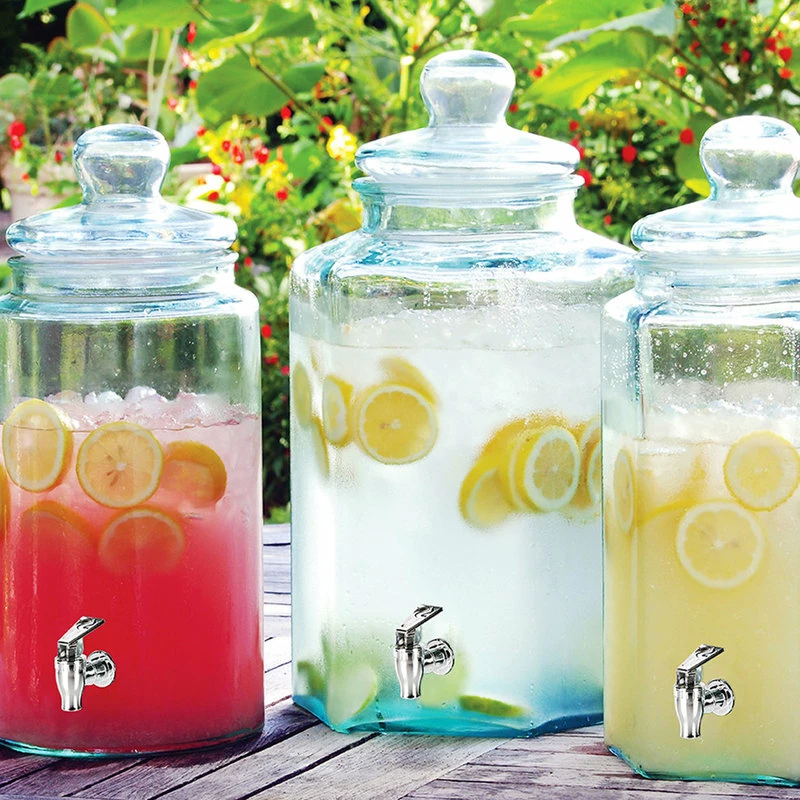 Wholesale 😉 Couronne Co. Small Hexagonal Recycled Glass Jar With Spigot ✨ 3 Wholesale 😉 Couronne Co. Small Hexagonal Recycled Glass Jar With Spigot ✨ - Image 3