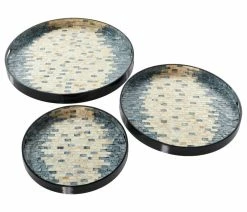 Flash Sale ✔️ Brimfield & May Set Of 3 👩 Mother Of Pearl Coastal Tray 84444 ✨