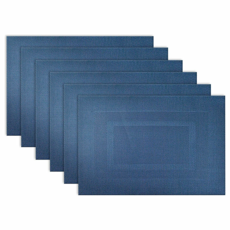 Best Sale โจ Design Imports DII Nautical Blue PVC Doubleframe Placemat, Set Of 6 ๐ 1 Best Sale โจ Design Imports DII Nautical Blue PVC Doubleframe Placemat, Set Of 6 ๐