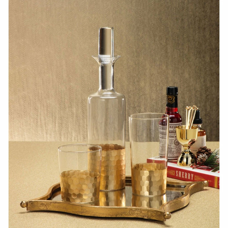 Budget ๐ Zodax "Vitorrio" Glass Tumbler, Gold (Set Of 6) โ๏ธ 3 Budget ๐ Zodax "Vitorrio" Glass Tumbler, Gold (Set Of 6) โ๏ธ - Image 3