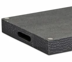 Flash Sale 🎉 Cheungs Faux Snakeskin Vinyl Tray, Brown 🔥 -Tabletop Sales Store 32f109780fe0eac5 6046 w800 h800 b1 p0