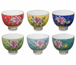 Cheapest ⭐ China Furniture And Arts Chinese Style Porcelain Tea Cups, 6-Piece Set ⭐