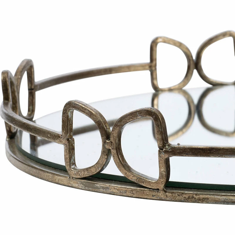 Wholesale ๐ฅฐ A&B Home 16" Medium Gold Mirrored Round Tray, 16" ๐ 4 Wholesale ๐ฅฐ A&B Home 16" Medium Gold Mirrored Round Tray, 16" ๐ - Image 4