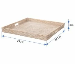 Brand new ๐ฅ KOUBOO La Jolla Square Rattan Jumbo Sized Centerpiece And Ottoman Tray, White Wash โญ 11 Brand new ๐ฅ KOUBOO La Jolla Square Rattan Jumbo Sized Centerpiece And Ottoman Tray, White Wash โญ -Tabletop Sales Store 35d1ea700e6284e7 3636 w800 h800 b1 p0