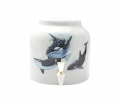 Flash Sale 🎉 Goldwell Designs® Goldwell Designs Killer Whales Design Water Dispenser Crock 👍