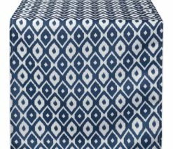 Discount 😀 Design Imports DII Blue Ikat Outdoor Table Runner 🔥
