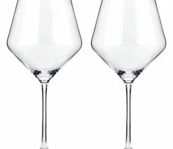 Top 10 ✨ True Brands Raye Crystal Burgundy Glasses By Viski, Set Of 2 ❤️