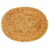 Deals ✨ Artifacts Trading Company Artifacts Rattan Oval Placemat, Honey Brown, Medium 😍
