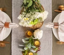 Cheapest ⭐ Design Imports Gray Woven Table Runner 15X72 🔔 -Tabletop Sales Store 3c31f55a00675383 8385 w800 h800 b0 p0