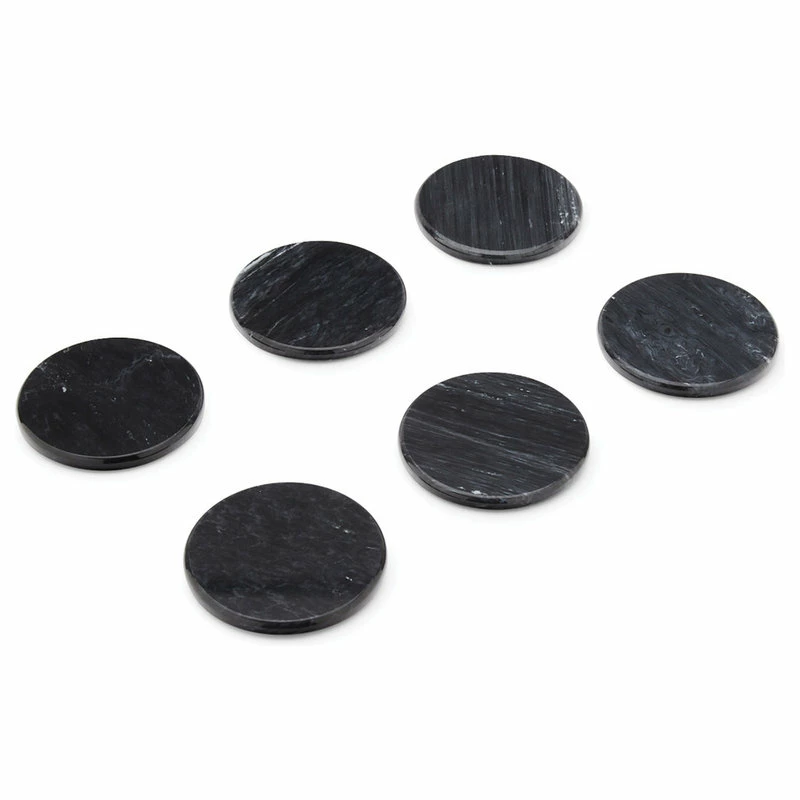 Deals ✨ Fox Run Set Of 6 100% Natural Black Marble Stone Coasters ✨ 3 Deals ✨ Fox Run Set Of 6 100% Natural Black Marble Stone Coasters ✨ - Image 3
