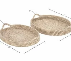 Deals ⭐ Brimfield & May Set Of 2 Brown Sea Grass Boho Style Tray 41196 ✔️ 10 Deals ⭐ Brimfield & May Set Of 2 Brown Sea Grass Boho Style Tray 41196 ✔️ -Tabletop Sales Store 3e81411600522e27 1706 w800 h800 b0 p0