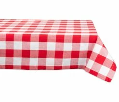Discount ๐ฅฐ Design Imports DII Red/White Buffalo Check Tablecloth ๐