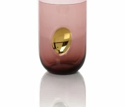 Cheapest ✔️ Zodax Ambrosi Plum Tumbler With Gold Accent, Set Of 4 🔔