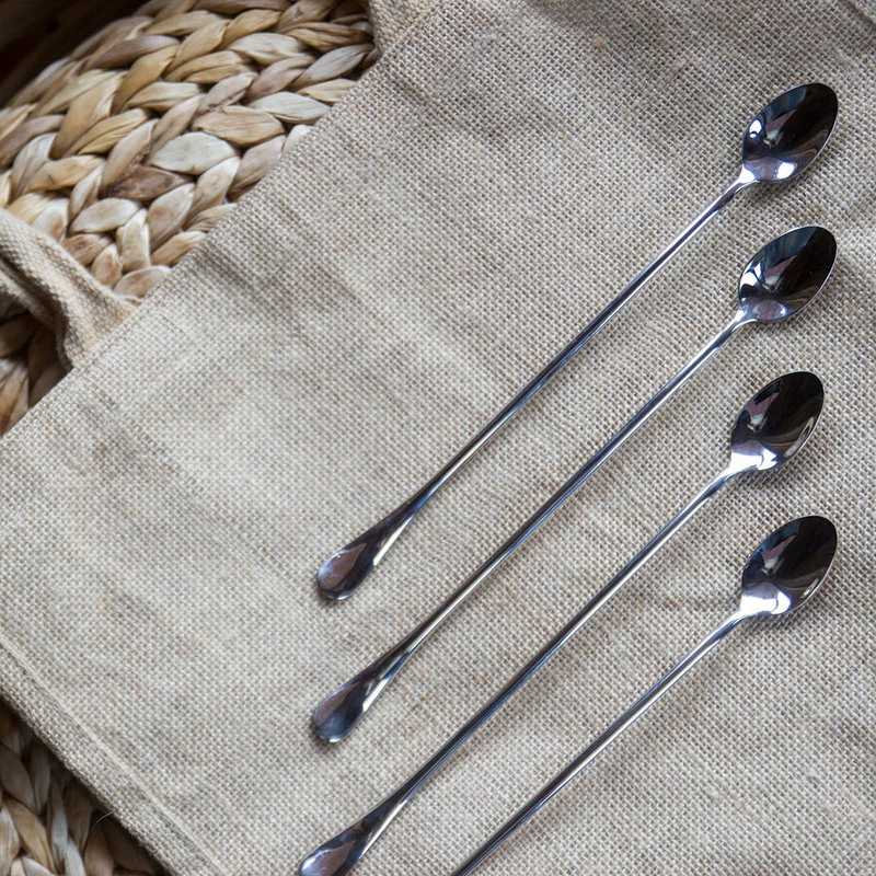 Hot Sale ๐ EcoJarz Skinny Spoons, Long Stainless Steel Spoons, 4-Pack ๐ 2 Hot Sale ๐ EcoJarz Skinny Spoons, Long Stainless Steel Spoons, 4-Pack ๐ - Image 2