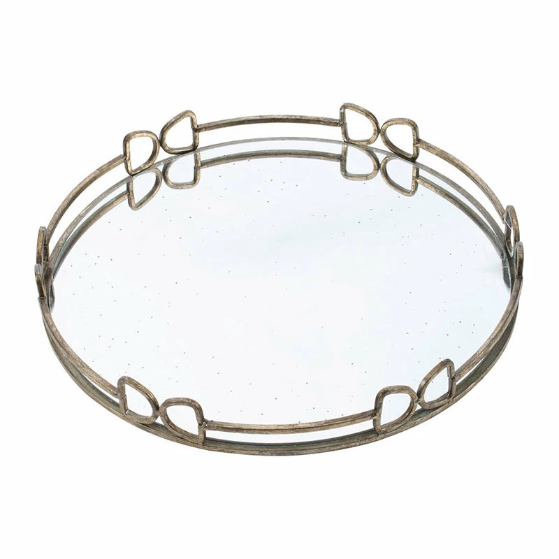 Wholesale ๐ฅฐ A&B Home 16" Medium Gold Mirrored Round Tray, 16" ๐ 3 Wholesale ๐ฅฐ A&B Home 16" Medium Gold Mirrored Round Tray, 16" ๐ - Image 3