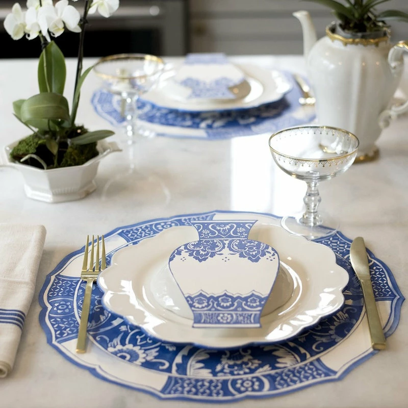 Outlet 🎁 My Swanky Home Luxe Large Blue White Vase Table Accent Place Cards | Set 36 China Urn Label Tag 🛒 2 Outlet 🎁 My Swanky Home Luxe Large Blue White Vase Table Accent Place Cards | Set 36 China Urn Label Tag 🛒 - Image 2