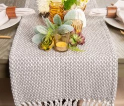 Cheapest ⭐ Design Imports Gray Woven Table Runner 15X72 🔔 -Tabletop Sales Store 45d188d400675388 8385 w800 h800 b0 p0